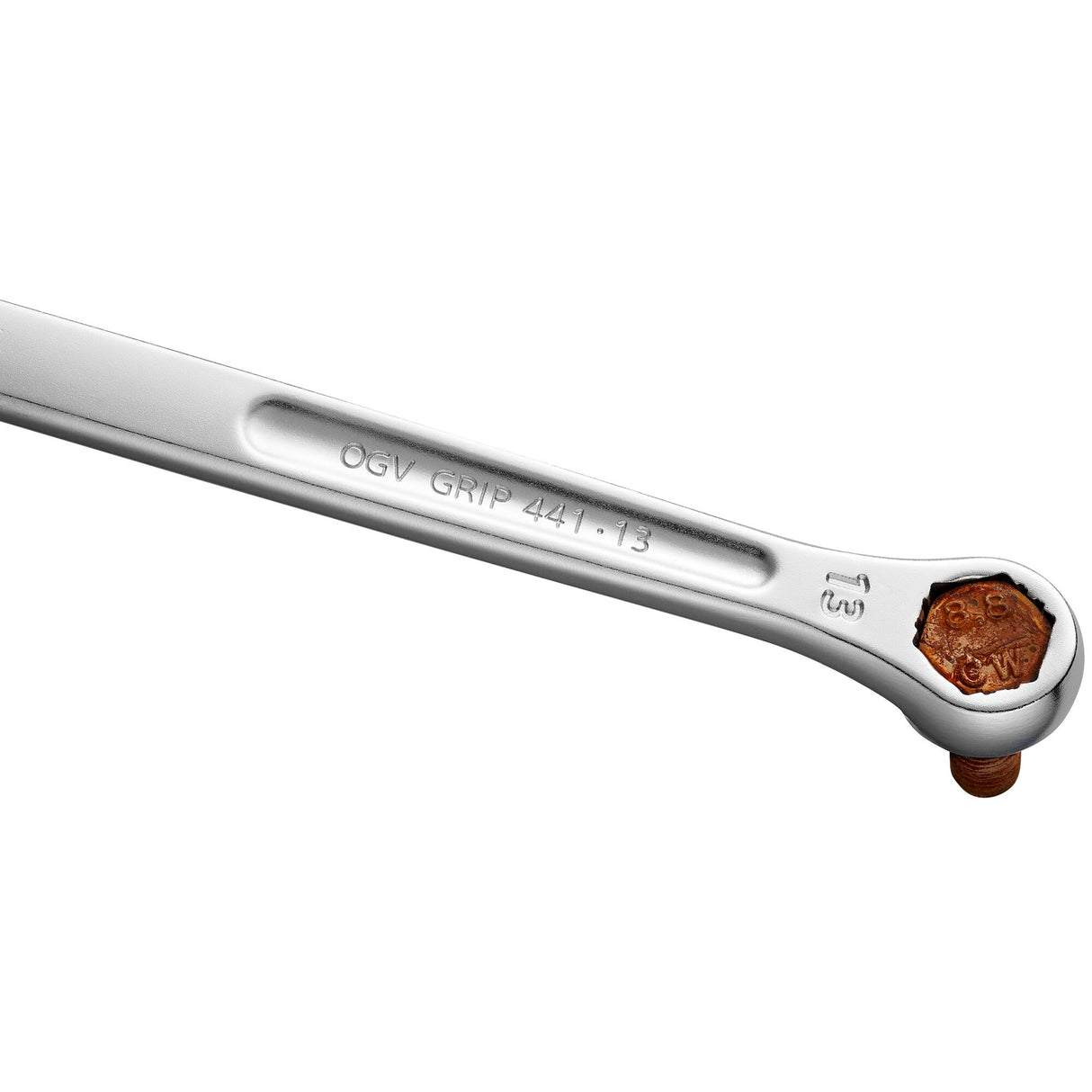 Jeu de 8 clés mixtes longues OGV® Grip 441 (8 à 19 mm) sur étui JP