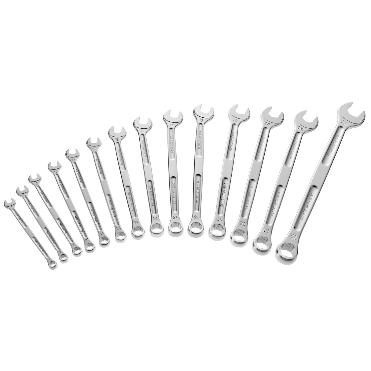 Jeu de 14 clés mixtes longues OGV® Grip 441 (7 à 22 mm) en trousse textile