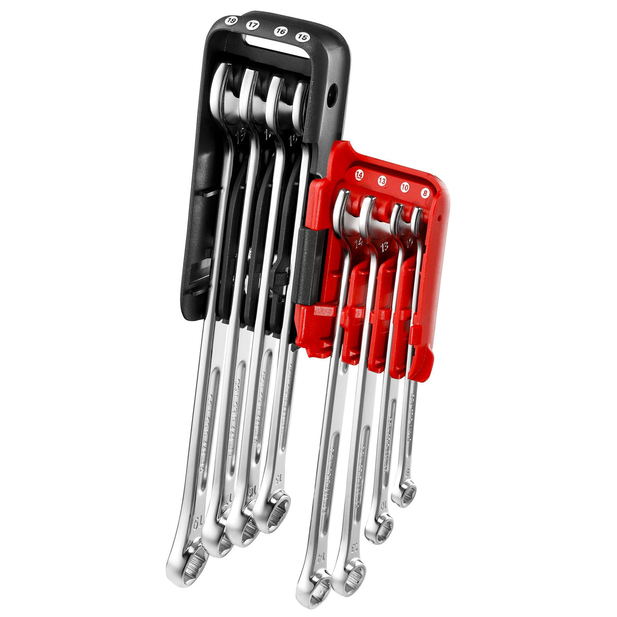 Jeu de 8 clés mixtes longues OGV® Grip 441 (8 à 19 mm) sur étui JP
