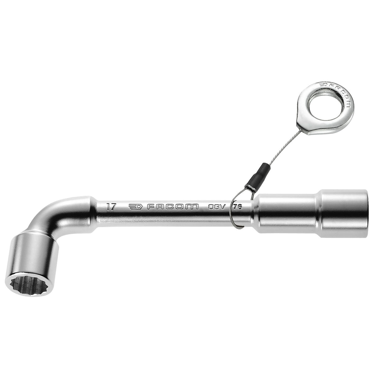 76.SLS - Clés à pipe débouchées forgées 12 pans x 6 pans métriques attachées, SLS solution de travail en hauteur