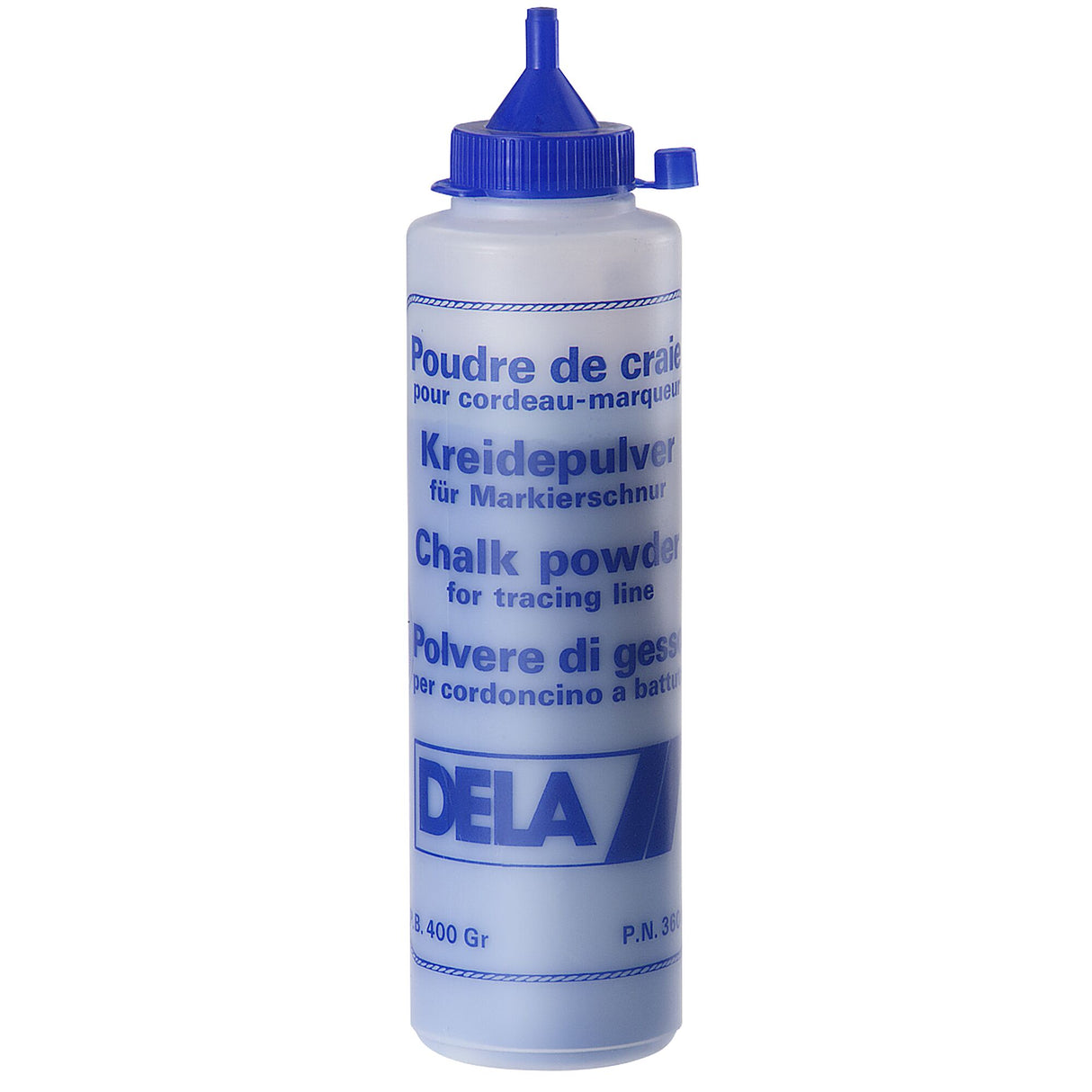 Poudre de talc bleue