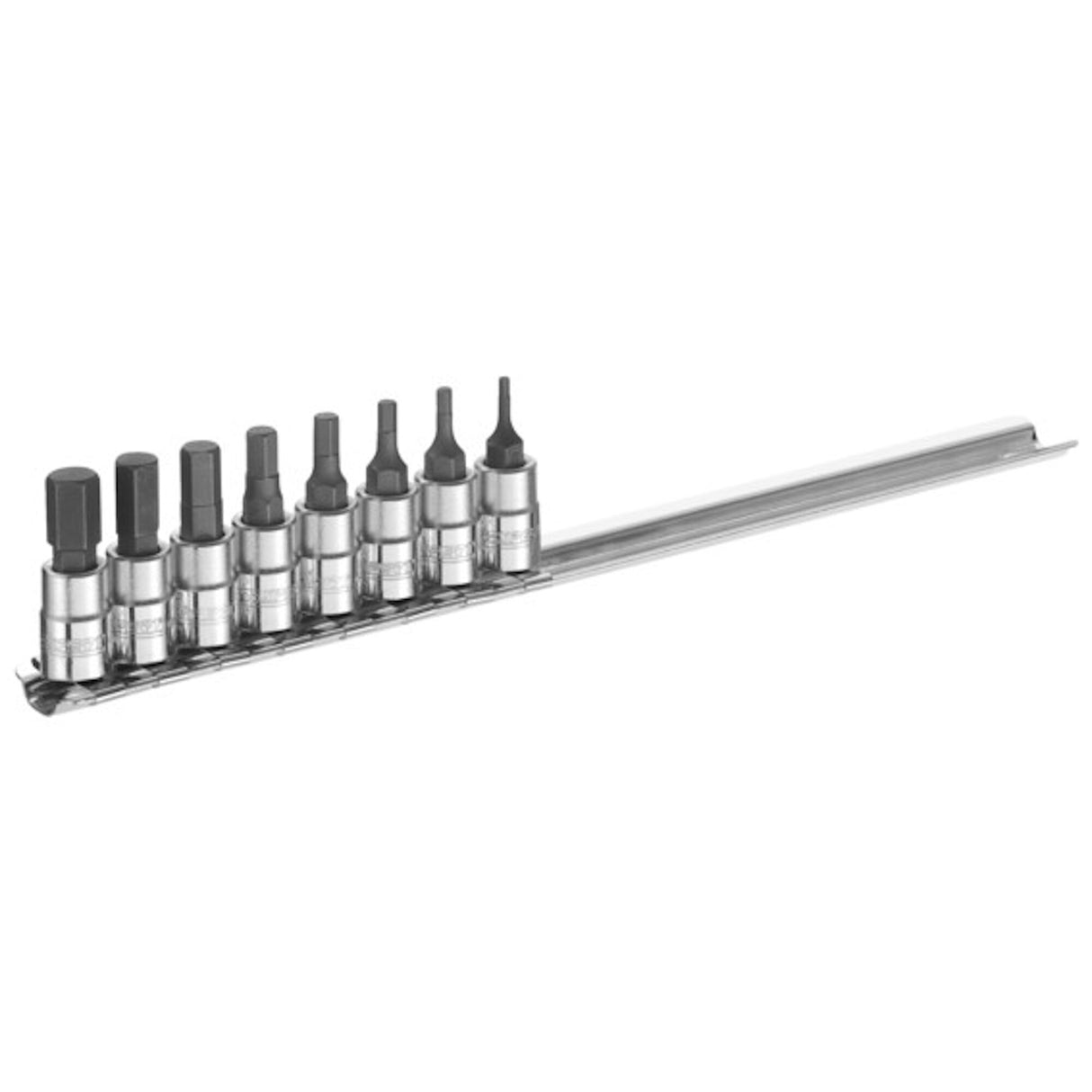 Jeu de douilles tournevis 1/4", 8 pièces