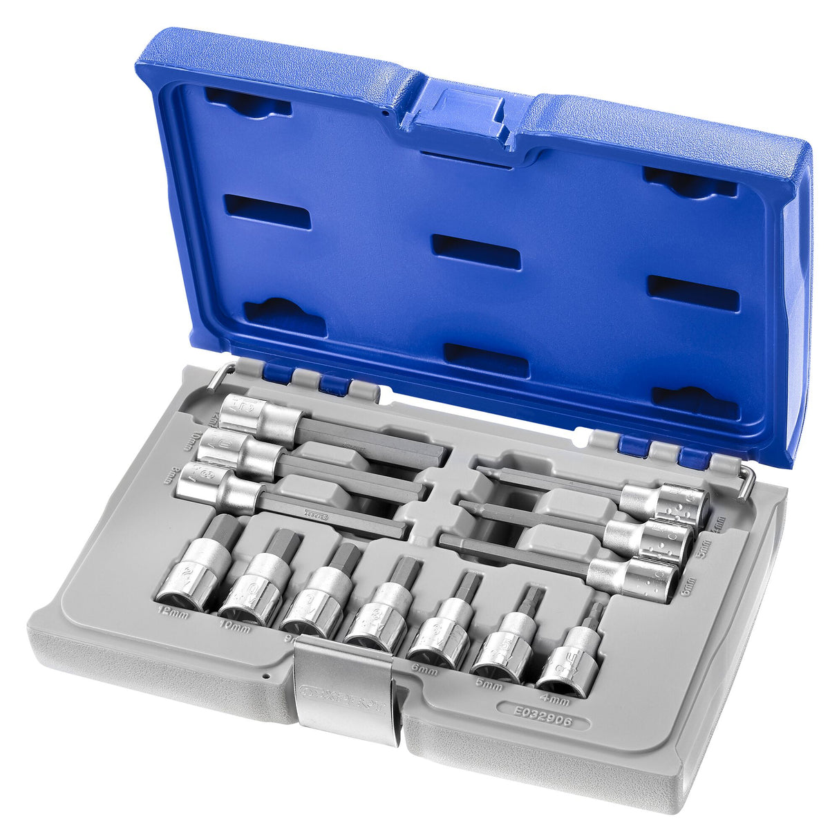 Jeu de douilles tournevis 6 pans 1/2", 13 pièces