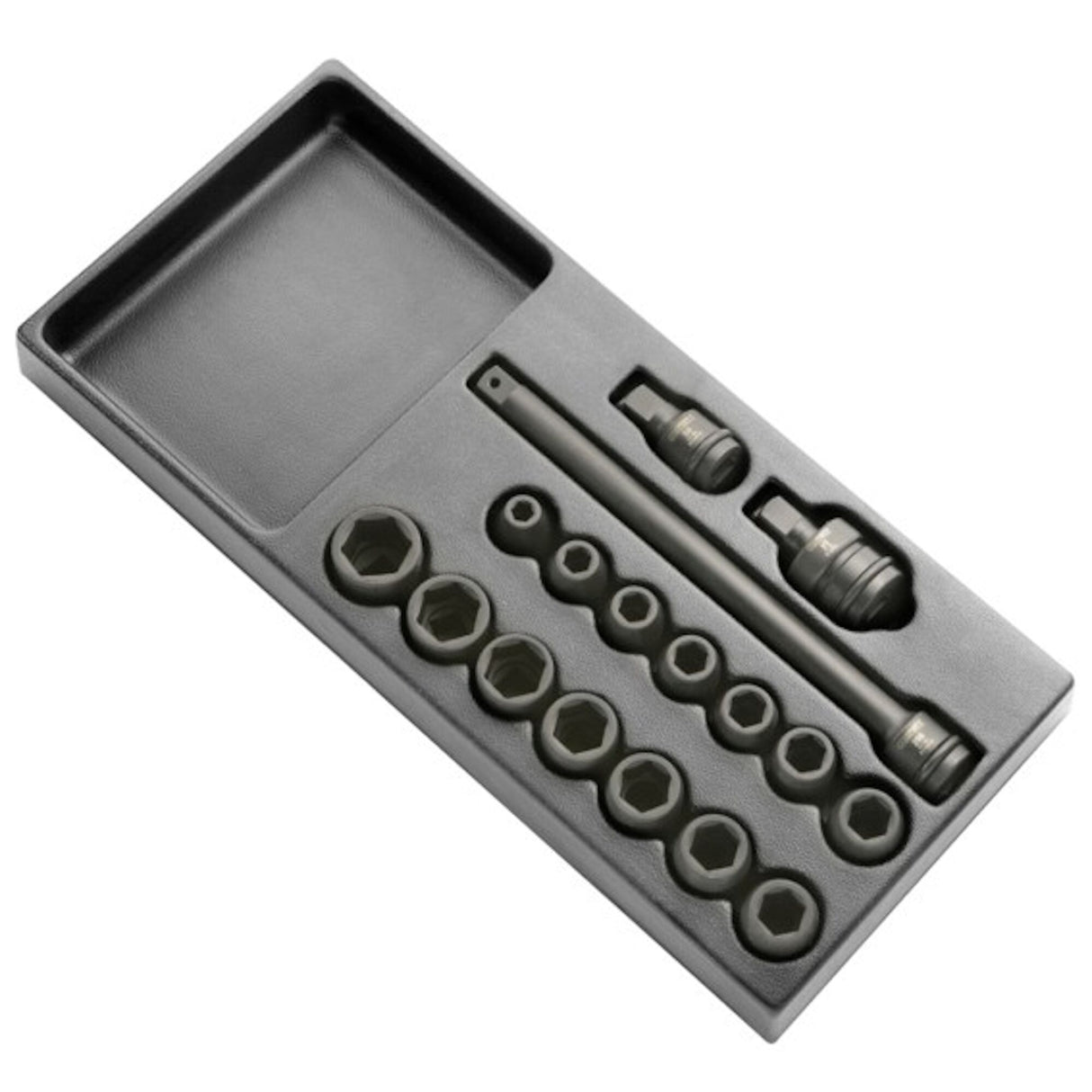 Module de douilles impact 1/2", 17 pièces