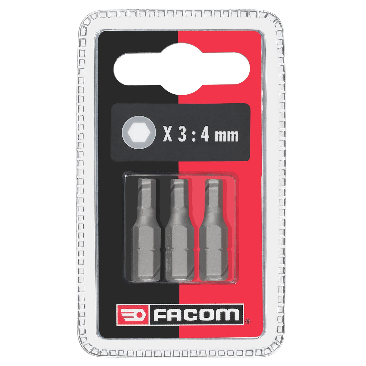 Jeu de 3 embouts de vissage pour vis 6 pans creux, standards série 1, 2,5 mm