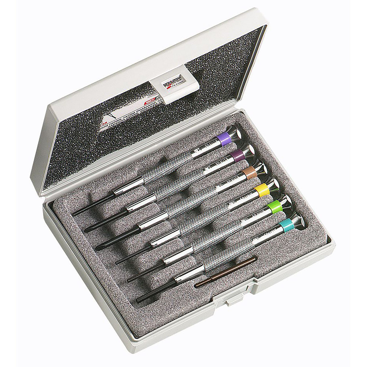 Jeu de 6 tournevis horloger pour vis Phillips® - 6 pans