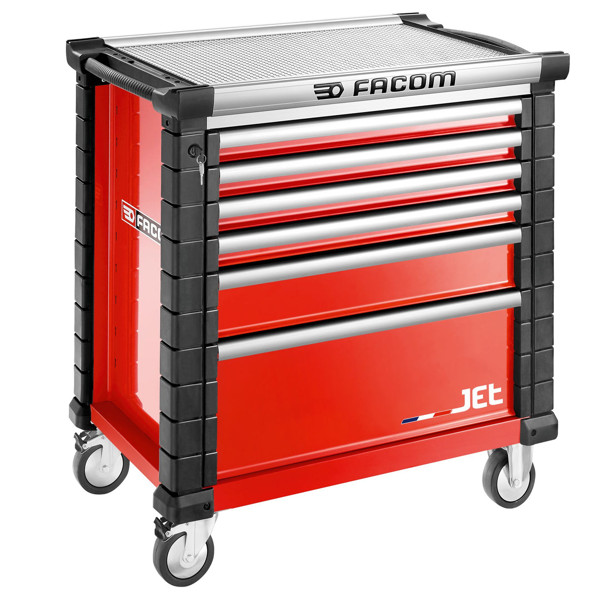 JET.6M3A - Servantes 6 tiroirs, L 569 x h 421 mm, 3 modules par tiroir, plateau 0,28 m²
