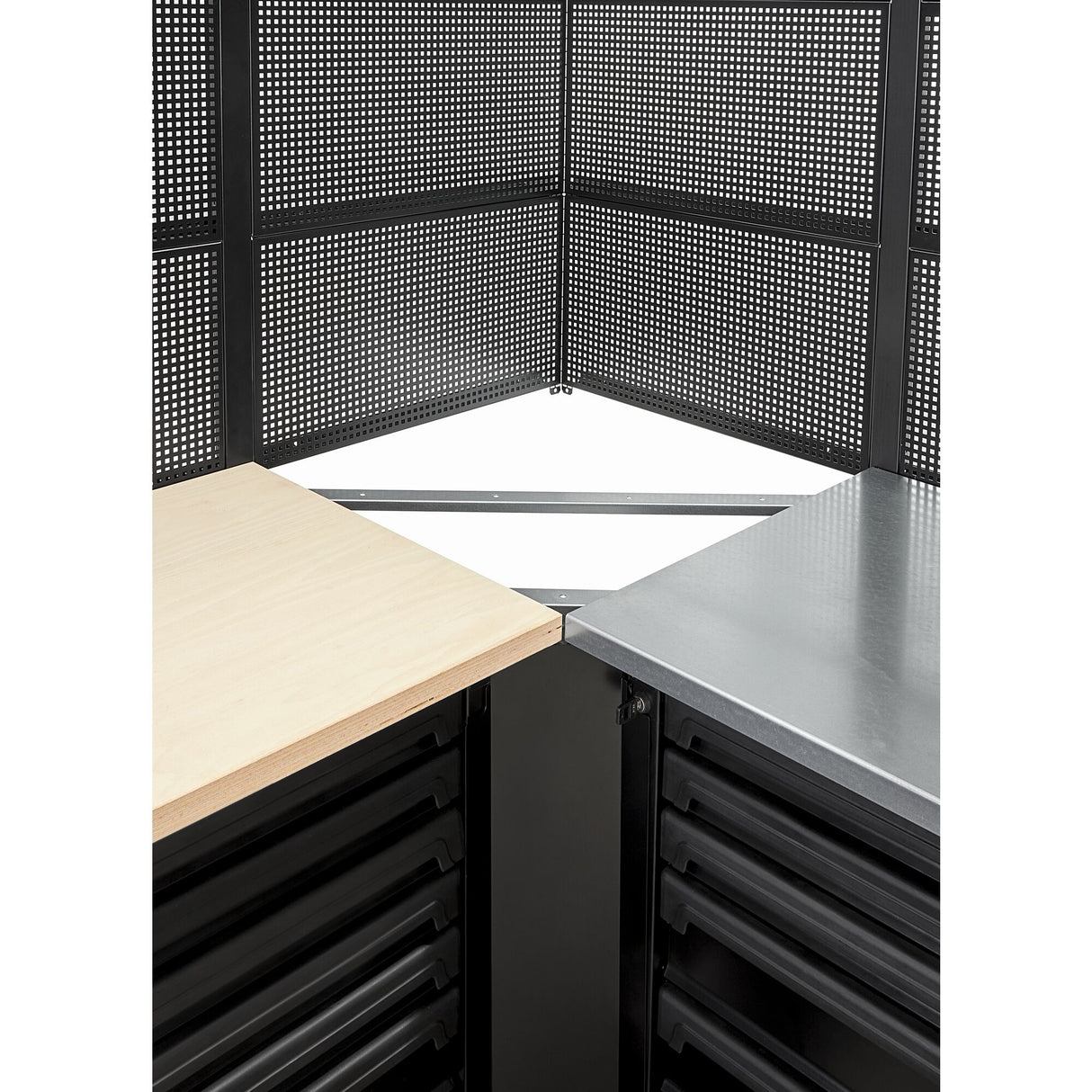 Meuble d'angle - plan de travail galva - RWS2