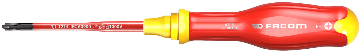 ATPB - Tournevis isolés 1000V Protwist® Bornéo® pour vis mixtes Phillips®/Pozidriv®