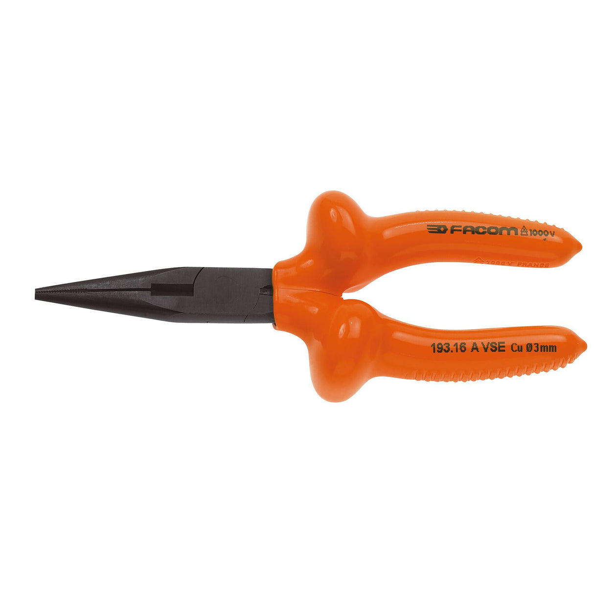 Pince à becs demi-ronds isolée 1000 volts série VSE