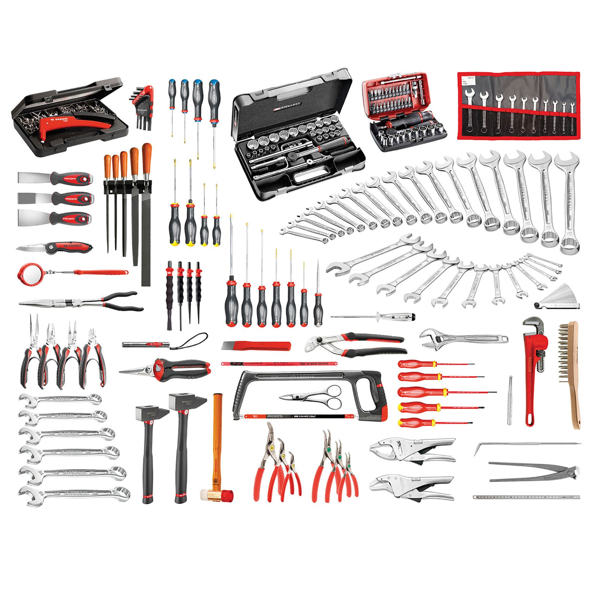 Sélection maintenance industrielle 200 outils - coffre 4 tiroirs