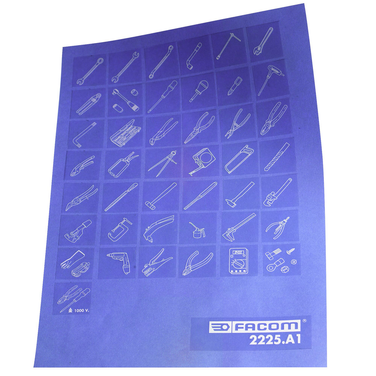 Jeu de pictogrammes pour identification du contenu des tiroirs