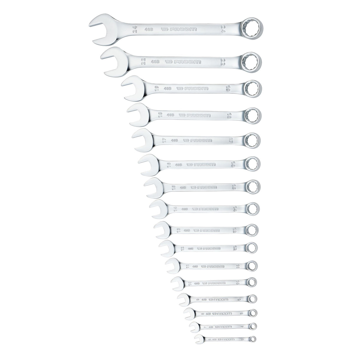 Jeu de clés mixtes - 40B - Trousse textile - 16 pièces