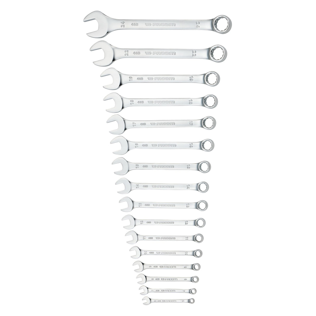Jeu de clés mixtes - 40B - Trousse textile - 16 pièces