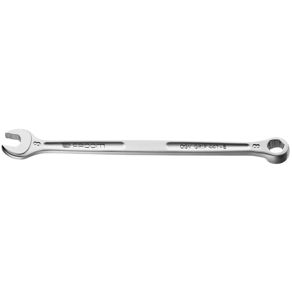 Jeu de 8 clés mixtes longues OGV® Grip 441 (8 à 19 mm) sur étui JP