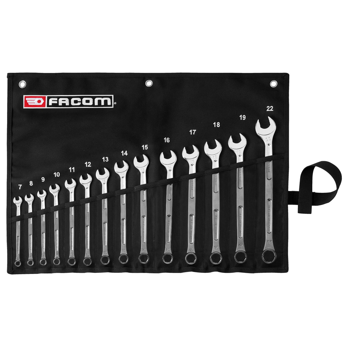 Jeu de 14 clés mixtes longues OGV® Grip 441 (7 à 22 mm) en trousse textile