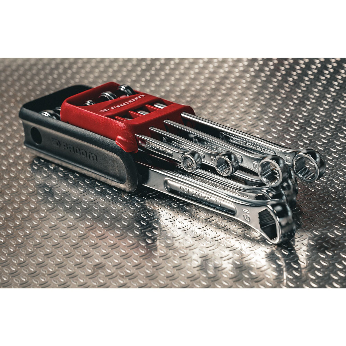 Jeu de 8 clés mixtes longues OGV® Grip 441 (8 à 19 mm) sur étui JP