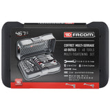 Coffret multi-serrage à cliquet ultra compact métriques, 40 pièces