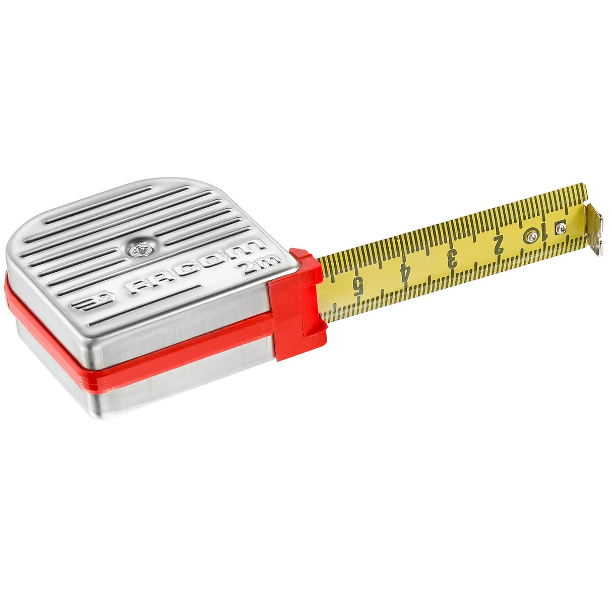 Mètre à ruban boitier inox 2 mètres