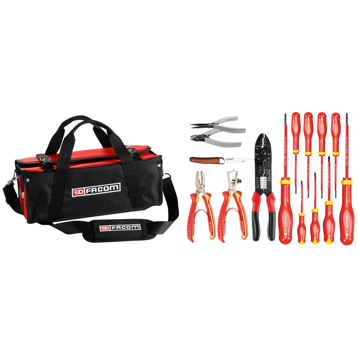 Sélection électronique 15 outils - sacoche textile