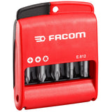 Jeu mixte d'embouts 1/4", 50 mm pour vis 6 pans, Phillips®, Pozidriv® et porte-embouts, 10 pièces