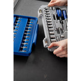 Coffret de douilles et accessoires 1/4", métrique, 42 pièces