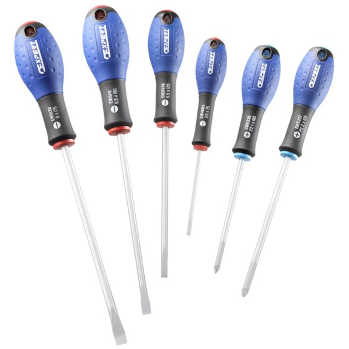 Expert - Jeu de 6 tournevis pour vis à fente + Pozidriv®