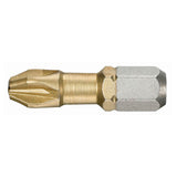 Embouts high perf' titane série 1 pour vis cruciformes Pozidriv®