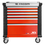JET.6M3A - Servantes 6 tiroirs, L 569 x h 421 mm, 3 modules par tiroir, plateau 0,28 m²