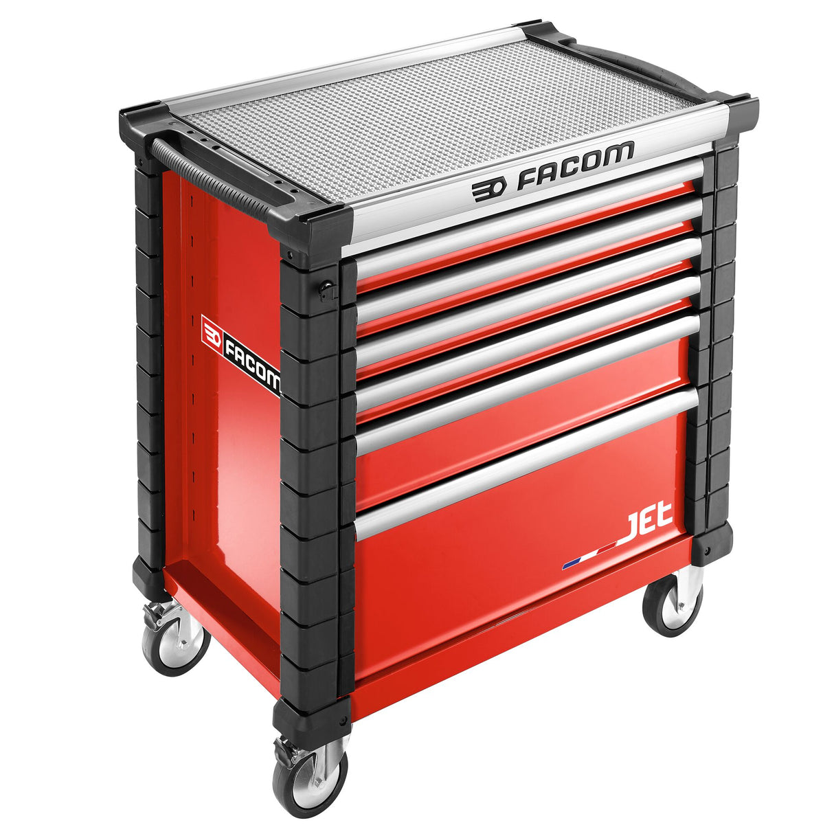 JET.6M3A - Servantes 6 tiroirs, L 569 x h 421 mm, 3 modules par tiroir, plateau 0,28 m²