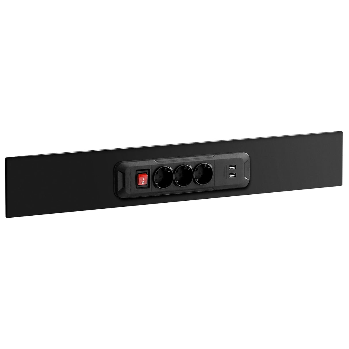 Option multiprises pour meuble haut JLS3-MHDR(BS) et MHTR(BS), 3 prises, 2 USB