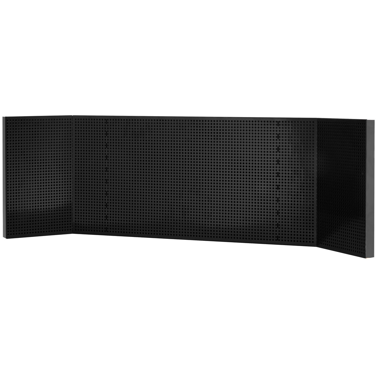 Demi panneau perforé pour meuble d'angle MBSCSW(G), carrés 6 x 6 mm, noir