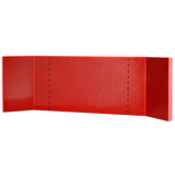 Demi panneau perforé pour meuble d'angle MBSCSW(G), carrés 6 x 6 mm, rouge