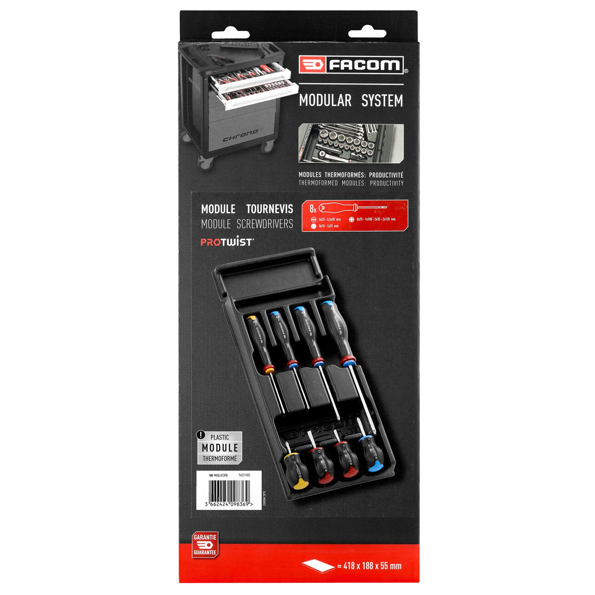 Tournevis PROTWIST® module 8 pièces
