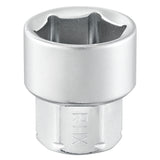 Douille hexagonale, 6 pans métriques, 1/4", 12 mm