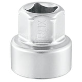 Douille hexagonale, 6 pans métriques, 1/4", 12 mm