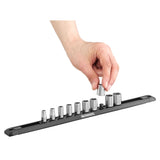 Rack magnétique de 10 douilles 1/4, 6 pans OGV® Grip