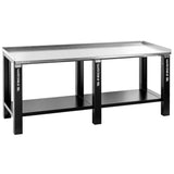 Établi d'atelier plateau galvanisé 2 m