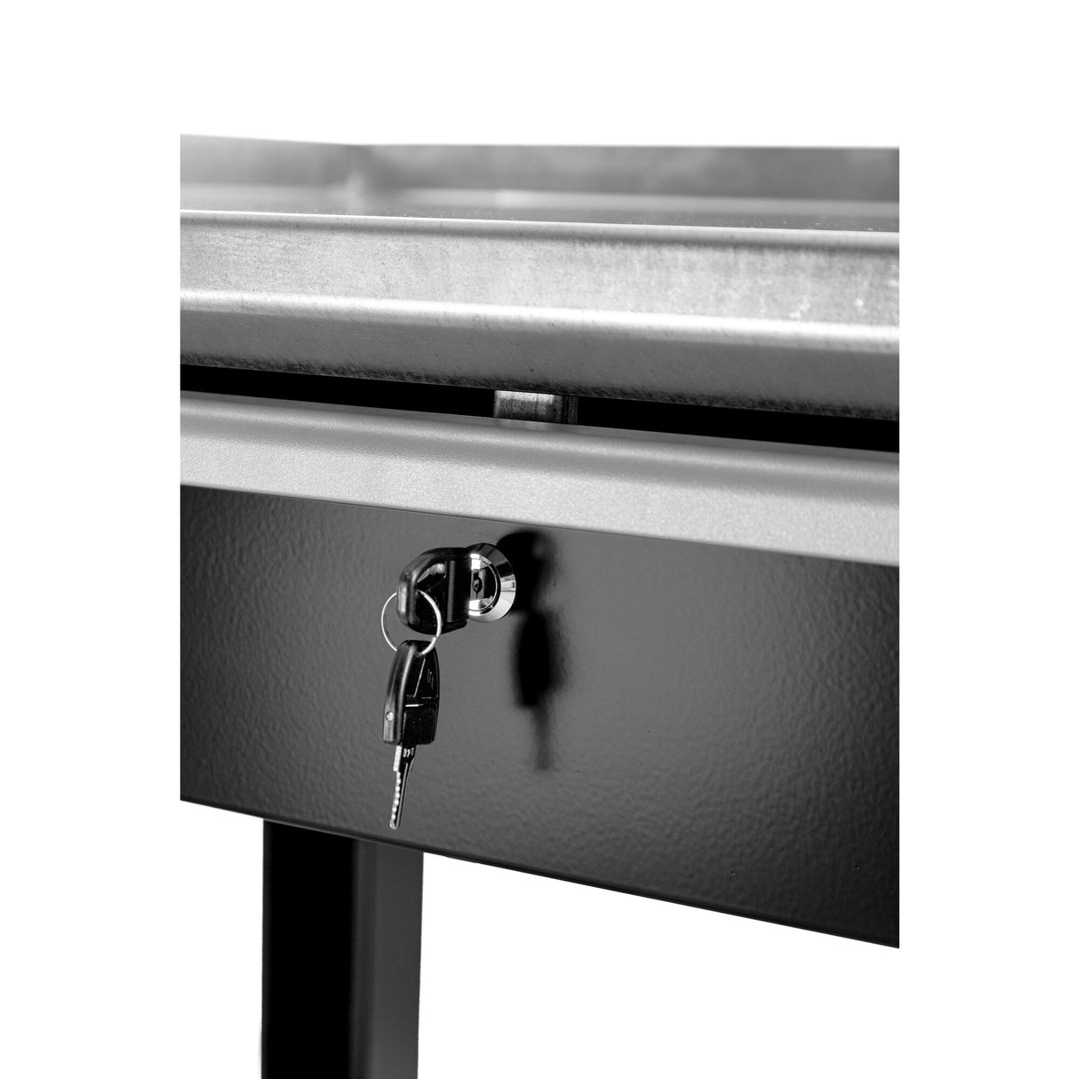 Établi d'atelier plateau galvanisé 2 m